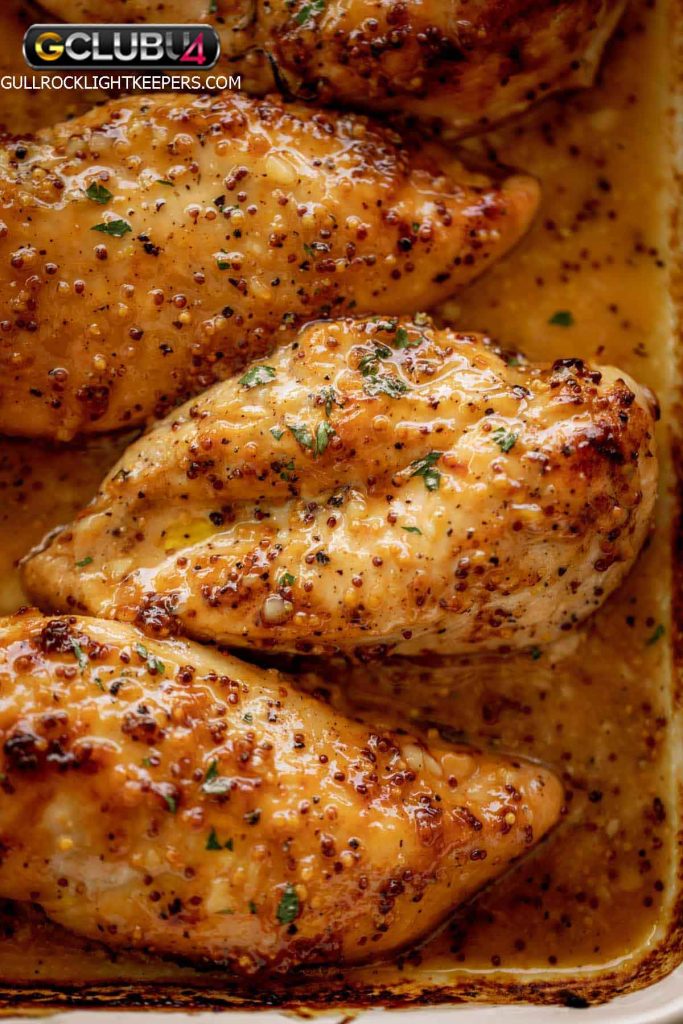 อกไก่อบซอสฮันนี่มัสตาร์ด