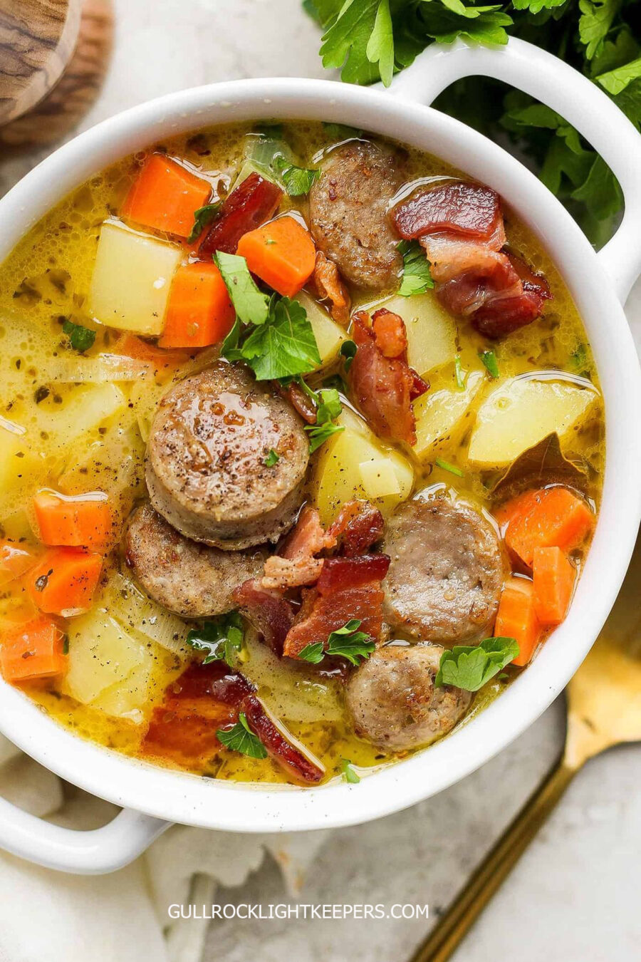 ซุปบราทเวิร์ส Bratwurst Soup รสชีส เผ็ดอร่อย