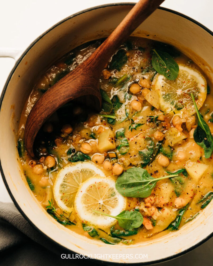 ถั่วชิกพีรสเลมอน Lemony Chickpeas เมนูวีแกนรสสดชื่น