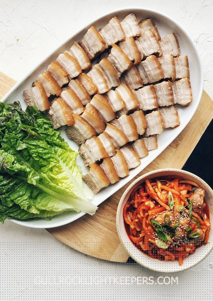 โพซัม (Bossam) หมูต้มสมุนไพรสไตล์เกาหลี