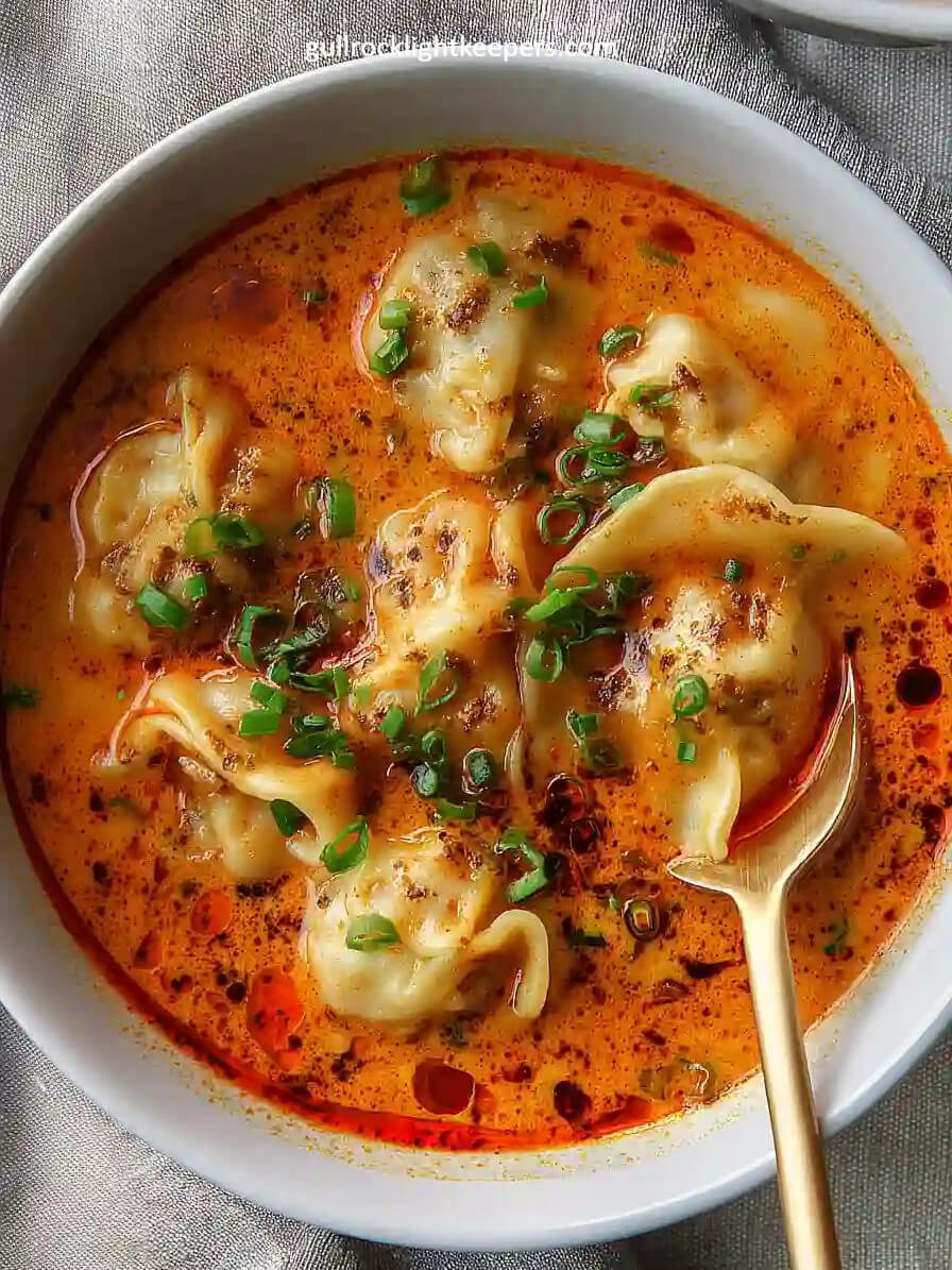 เกี๊ยวต้มยำ Tom Yum Dumplings สูตรโฮมเมด ทำง่าย อร่อยสุขภาพดี